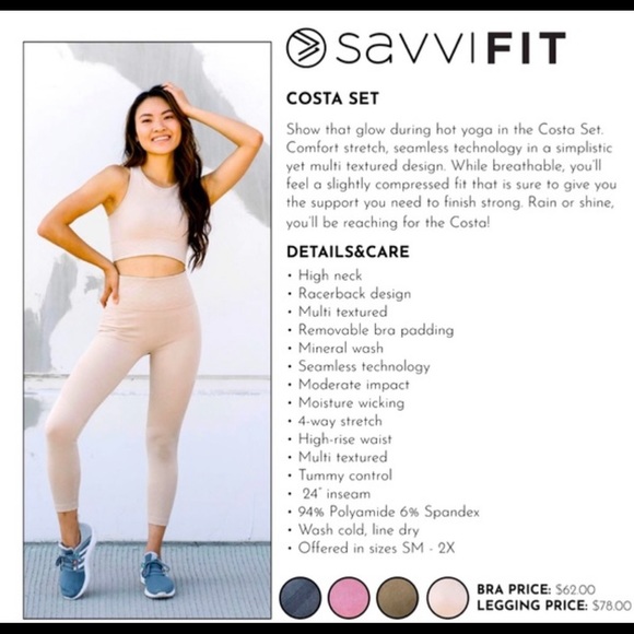 Savvi Costa rose leggings - Picture 6 of 8